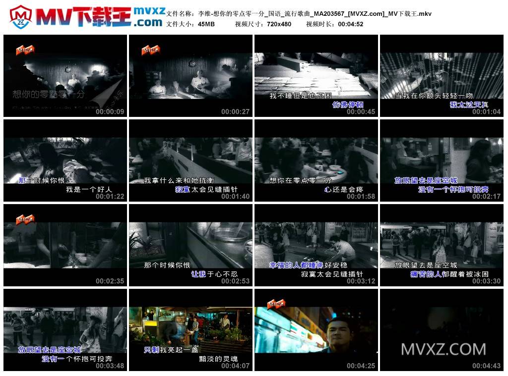 李维-想你的零点零一分_国语_流行歌曲_MA203567